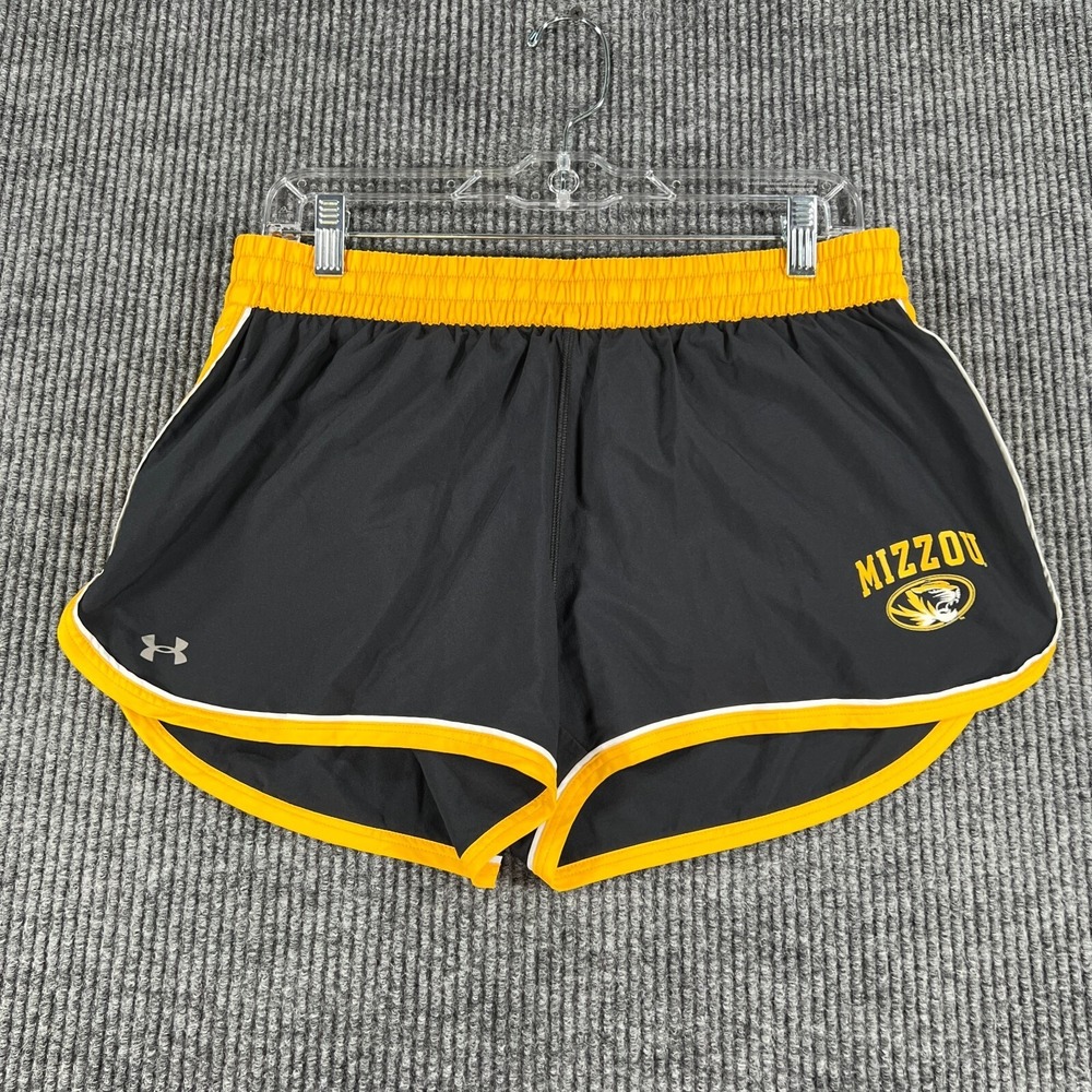 Missouri Tigers Mizzou Shorts Womens Large Under Armour Lined Semi Fitted SEC